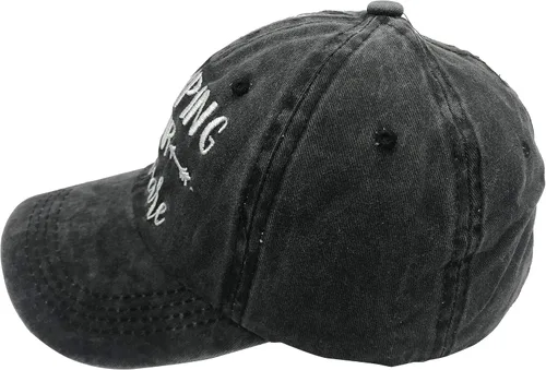 Vista 3 de MANMESH HATT Camping Hair Don't Care Ponytail Hat Vintage Washed Distressed Baseball Dad Cap for Women