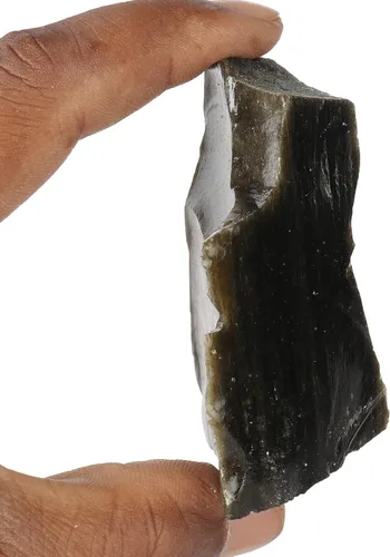 Vista 3 de GEMHUB Obsidiana negra áspera natural 565.55 CT cristal curativo, Gema, obsidiana