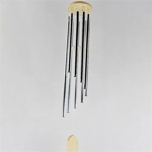Vista 5 de MIFXIN Campanillas de viento exteriores de 9 tubos, campanillas de viento de metal, regalo conmemorativo, decoración interior al aire libre
