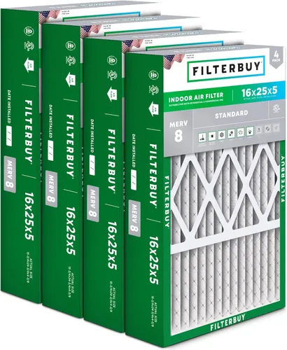 Vista 17 de Filterbuy Filtro de aire MERV 8 Essential Dust & Allergy Defense de 10 x 17 x 2 pulgadas (paquete de 4), filtros exteriores plisados electrostáticos