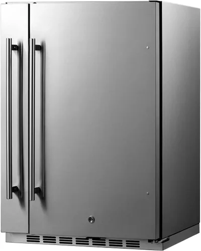 Vista 2 de Summit Appliance FF19524 - Refrigerador integrado de 24 pulgadas de ancho, compartimento de almacenamiento deslizante, construcción completa