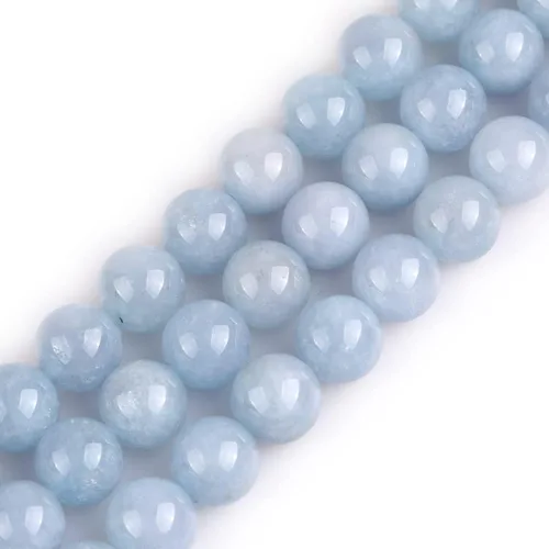 Vista 139 de GEM-Inside Cuentas Sueltas de Piedras Preciosas de Ágata Azul Bandeada Natural de 6mm Cuentas Redondas de Piedra de Energía para Hacer Joyas 15