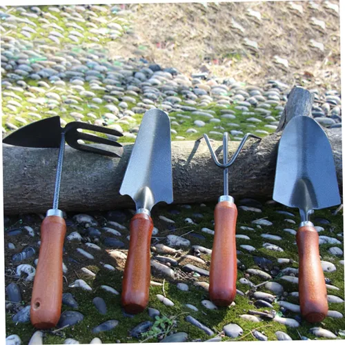 Vista 4 de 1Set Small Garden Trowel Gardening Tools with Construction for Digging Weeding Planting Lightweight Portable for Home Gardening Outdoor Activities