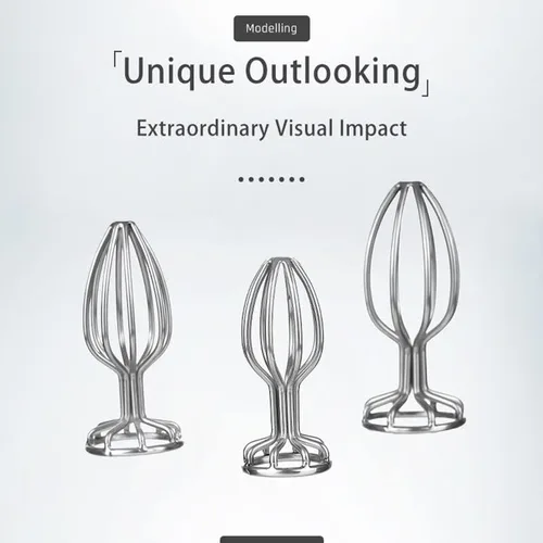 Vista 4 de Tapón anal a tope Metal Hueco Anal Plug Juguetes Sexuales para adultos Masturbación Masaje de próstata Stainles Acero Anal DildoToys