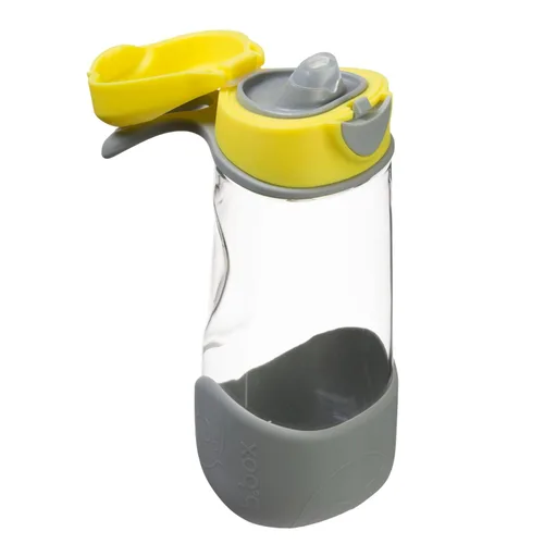 Vista 23 de b.box Sport Spout Kids - Botella de agua para la escuela, botella de agua Azul (Blue Slate)