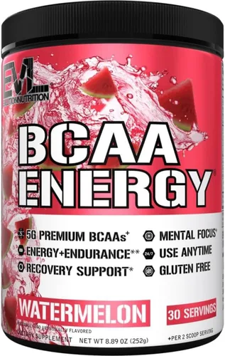 Vista 18 de EVL BCAA - Polvo de aminoácidos BCAA rehidratante, bebida de recuperación después del entrenamiento con cafeína natural, BCAA Energy Polvo