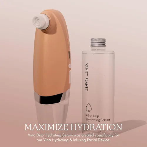 Vista 2 de Vanity Planet Suero facial hidratante Vina Drip - Maximiza la hidratación para un brillo radiante - Limpia y exfolia la piel para desatascar