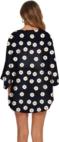 Vista 2 de BB&KK Kimono para mujer, cárdigans ligeros de verano