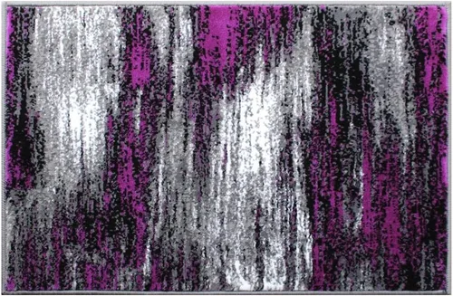 Vista 11 de Masada Rugs, Alfombra moderna y contemporánea, azul, gris y negro (2 pies x 3 pies)