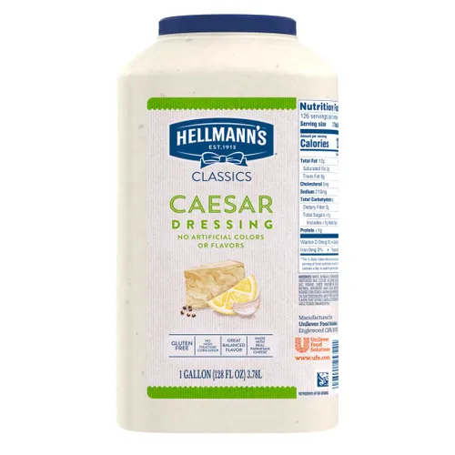 Vista 7 de Hellmann's Classics Caesar - Botellas de ensalada para aderezo de ensalada sin gluten, sin sabores artificiales, colores o jarabe de maíz con alto