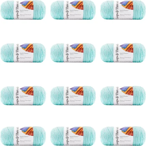 Vista 11 de MICHAELS Paquete de 12: Hilo sólido Soft Classic™ de Loops & Threads®