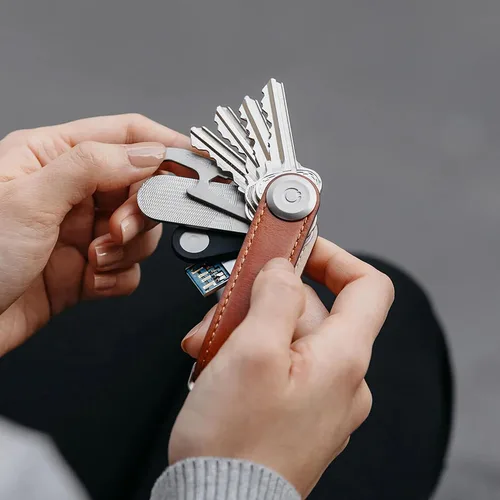 Vista 7 de Orbitkey Poste de extensión para organizador de llaves, complemento, acero inoxidable duradero, fácil de instalar, diseño delgado, expande