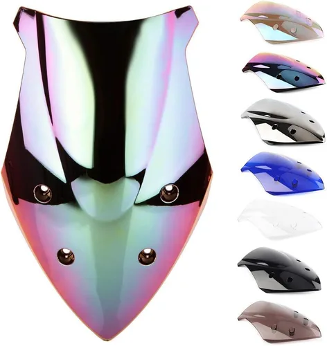 Vista 8 de Parabrisas doble burbuja para GSXS1000 GSXS1000F 2015-2021 (negro)
