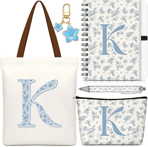 Vista 26 de Talltalk 5 piezas de bolsas de mano con iniciales, regalos para mujer Beige