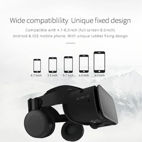 Vista 8 de VR Headset Virtual Reality Goggle with Wireless Remote Controller 3D VR Glasses for 3D Movies Video Play Games VR Set for IOS Android Phone for