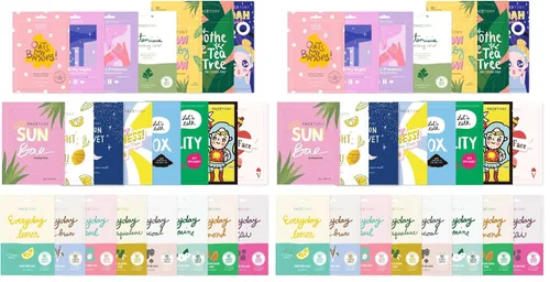 Vista 11 de FACETORY K Beauty Mascarilla Facial para el Cuidado de la Piel - FAVORITE 11 COLLECTION Juego de Mascarillas Faciales Mascarilla Facial Coreana