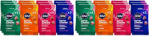 Vista 9 de GU Energy Masticables, granada de arándanos, gomitas de electrolitos, 12 bolsas (24 porciones en total)