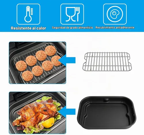 Vista 3 de Outspark Rejilla asada y olla de cocina para Ninja Foodi FG551/DG551 Smart XL Accesorios para parrilla de interior, estante para freidora de aire