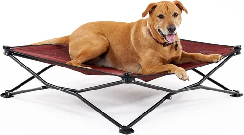 Vista 16 de Coolaroo On-The-Go Cama Elevada para Perros - Cama Plegable Emergente de Viaje para Perros con Tela Transpirable, Resistente a la Humedad, Bolsa