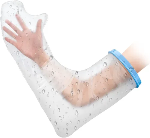 Vista 8 de Fundas de fundición para brazo de ducha, 100% impermeables, fundas de brazo para ducha para adultos, brazo de ducha fundido reutilizable, protector