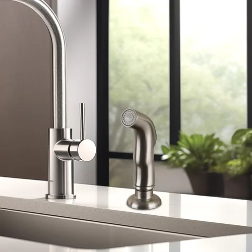 Vista 6 de Hygie Rinse Accesorio universal para rociador de fregadero para grifo, cabezal rociador lateral de cocina compatible con Delta, Moen, Kohler y otras