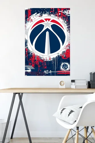 Vista 6 de Trends International NBA Washington Wizards - Póster de pared con logotipo Maximalist 23
