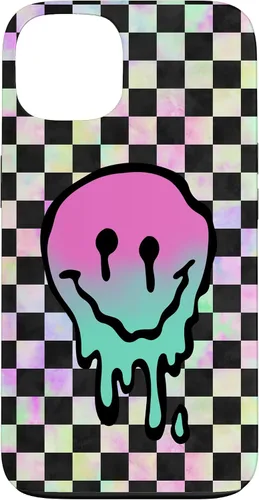 Vista 7 de Blah Drippy Pink Teal Y2K Graphic Case for iPhone 17