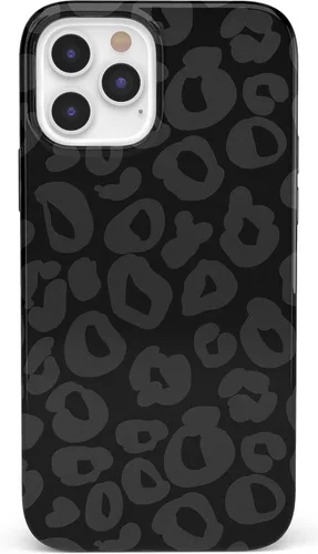 Vista 56 de Casely Funda para iPhone 12/12 Pro Funda de ondas metálicas negras y doradas con cobertura de 360 grados para tu teléfono, recortes precisos