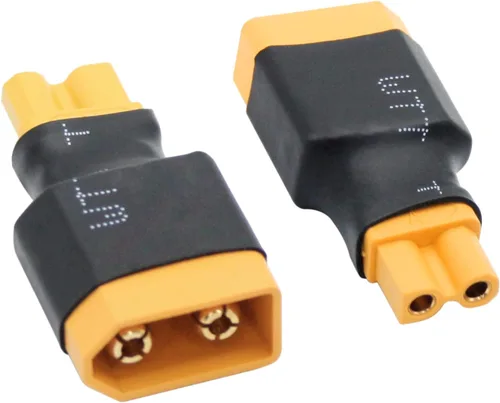 Vista 5 de 2 pares de adaptadores XT60 a XT30 macho hembra, XT30 a XT60 conector inalámbrico enchufe para RC FPV Drone Car Lipo NiMH cargador de batería ESC