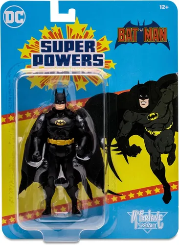 Vista 7 de McFarlane Toys - DC Super Powers Batman (traje negro) Figura de acción de 4.5 pulgadas