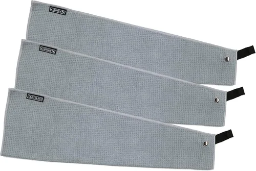 Vista 6 de Clothlete Toalla de golf de microfibra magnética de 16 x 24 pulgadas (negro/azul marino oscuro, paquete de 3)