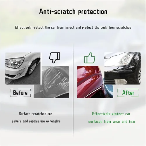 Vista 5 de 2 piezas de tiras antiarañazos para parachoques de coche, protector de esquinas delanteras y traseras, protector de parachoques de goma