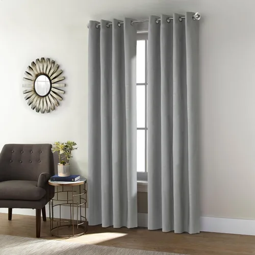 Vista 11 de Loft Living Spirit Total Blackout - Panel de cortina texturizada, 52 x 84 pulgadas, color negro