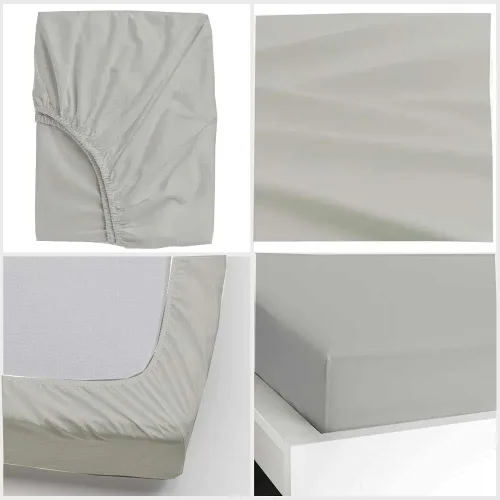 Vista 39 de Crown Collection Premium Quality 600-Thread-Count 100% Egyptian Cotton 8 Piece Fitted Sheets 12" Deep Pocket with 16 Pcs Pillowshams (20"X30"), Twin