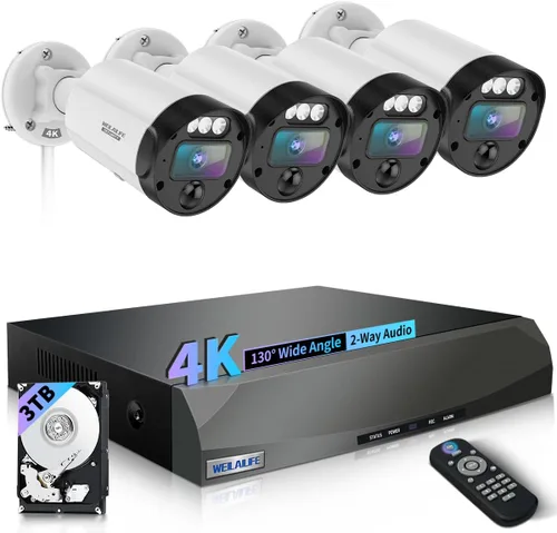Vista 10 de Sistema de cámara de seguridad PIR POE (5 MP - Cámaras 1 TB 1)
