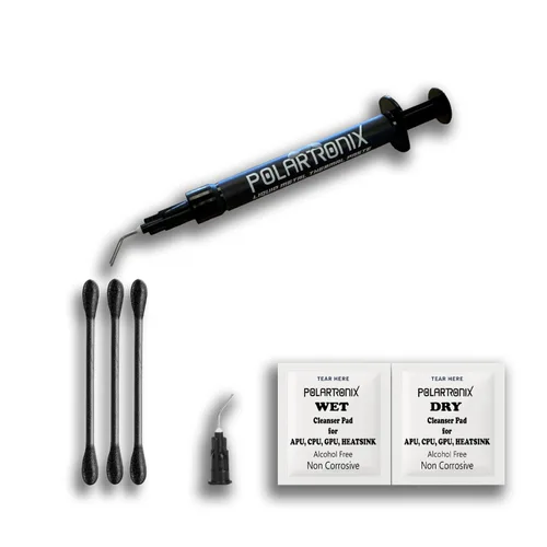 Vista 3 de Meta Online - Compuesto térmico de metal líquido de 0.05 oz, conductancia de 130 W/m'K, grasa térmica, listo para aplicar para PS5, CPU, GPU, pasta