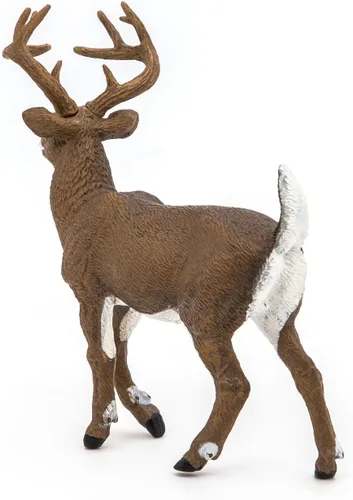 Vista 10 de Papo - Figura de ciervo de cola blanca - Juguete realista de animal del bosque para niños de 3 años en adelante - Modelo de vida silvestre pintado a