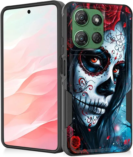 Vista 12 de Funda para Moto G Play 4G 2024, resistente de doble capa híbrida de policarbonato duro, goma suave, a prueba de golpes, funda protectora resistente