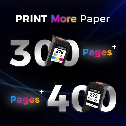 Vista 5 de Tinta de impresora 275 276 XL de repuesto para cartuchos de tinta Canon 275 y 276 XL PG-275XL CL-276XL para Canon PIXMA TS3522 TS3520 TR4720 TR4700