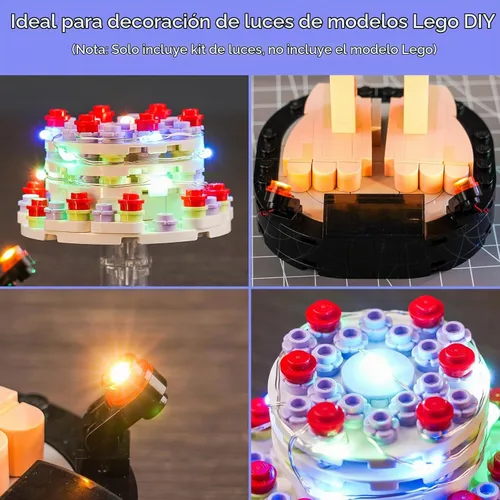 Vista 2 de Kit de luz LED mejorado compatible con el set de construcción Lego Dobby La Casa-Elfo, compatible con el modelo Lego 76421, idea de regalo