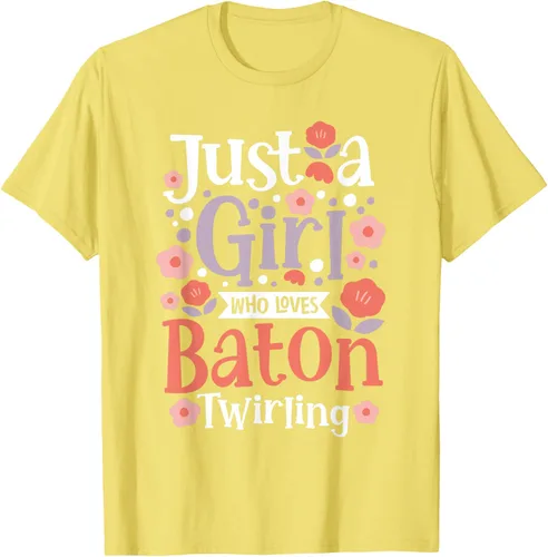 Vista 38 de A Girl Who Loves Baton Twirling - Camiseta de giro Majorette Twirler, Negro