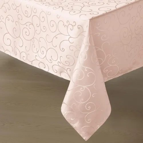 Vista 12 de Romanstile Mantel Rectangular de Jacquard, Mantel de Mesa Impermeable Elegante con Patrón Floral Rizado de Damasco, Cubierta de Mesa Decorativa