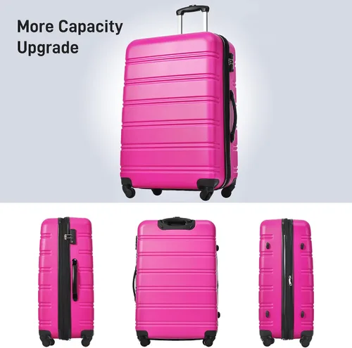 Vista 3 de Merax Unisex Adulto Hardside, Rosado, Hardside