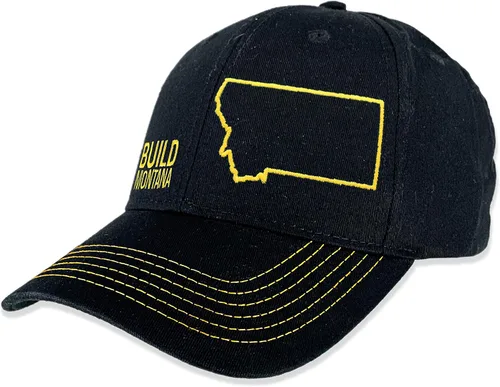Vista 2 de John Deere Build State Pride - Sombrero de sarga completo, color negro y gris