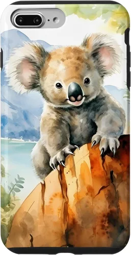 Vista 12 de Cute Little Koala Bear in The Wild Case for iPhone 17