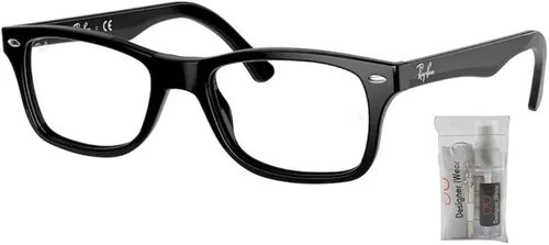 Vista 2 de Ray-Ban RX5228 - Lentes cuadrados para hombre y mujer + paquete con kit de gafas de diseñador iWear