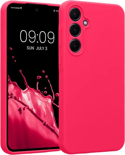 Vista 149 de kwmobile Funda compatible con Samsung Galaxy A13 4G - Funda delgada de silicona TPU - Acabado suave al tacto - Amarillo radiante