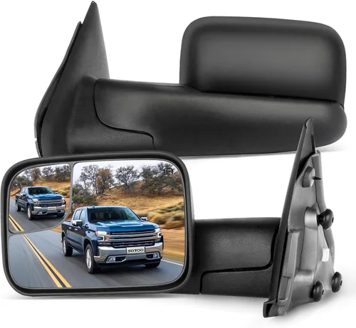 Vista 19 de SCITOO Espejos de remolque retrovisores izquierdos+derechos para Dodge 2009-2016 para Dodge para Ram 1500 2500 3500 con señal de giro calentada