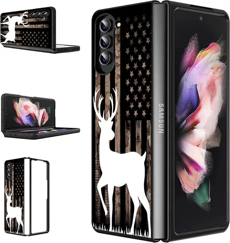 Vista 34 de Funda para Samsung Galaxy Z Flip 5 5G, Galaxy Z Flip 5, PC duro a prueba de golpes, plegable, duradera, resistente a los arañazos, para Samsung Z