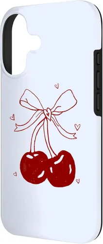 Vista 2 de Cherri Ties Baby Blue Cherry Bow Case for iPhone 17
